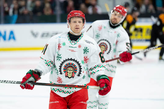Frölundas Ryan Lasch och Mats Rosseli Olsen deppar