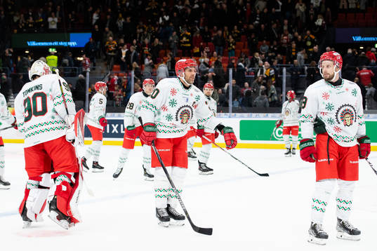 Frölundas Joel Lundqvist och Jan Mursak deppar