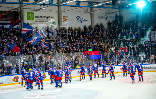 Oskarshamns spelare jublar
