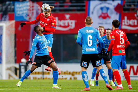 Halmstads Andreas Bengtsson och Helsingborgs Charlie Weberg