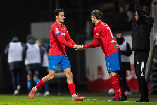 Helsingborgs Assad Al Hamlawi och Viktor Lundberg