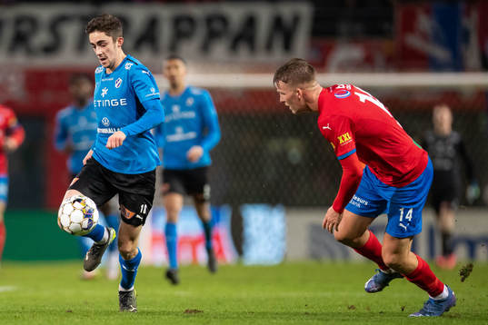 Halmstads Emil Tot Wikström och Helsingborgs Casper Widell