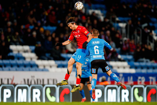 Helsingborgs Wilhelm Loeper och Halmstads Joel Allansson