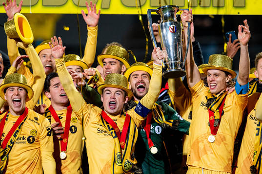 Patrick Berg, goalkeeper Nikita Haikin, Ulrik Saltnes and