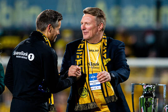 Kjetil Knutsen, head coach, and Inge Henning Andersen,