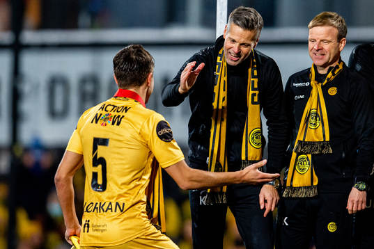 Kjetil Knutsen, head coach of Bodø/Glimt, celebrates