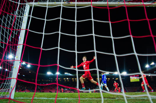 David Møller Wolfe of Brann celebrates