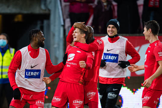 David Møller Wolfe of Brann celebrates