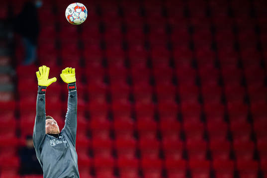 Anders Kristiansen of Sarpsborg 08 warms up