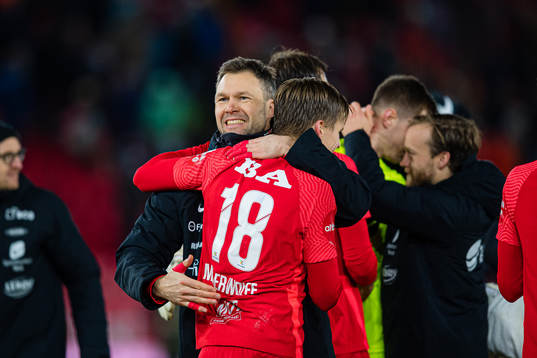 Håkon Eikemo Opdal and David Møller Wolfe of Brann