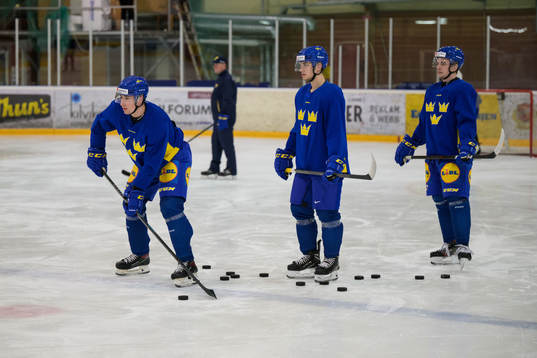 Daniel Torgersson, William Eklund and Elias Stenman of the