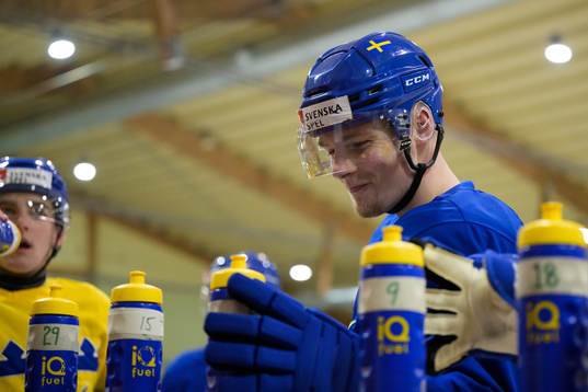 Anton Olsson of the Swedish under-20 national ice hockey