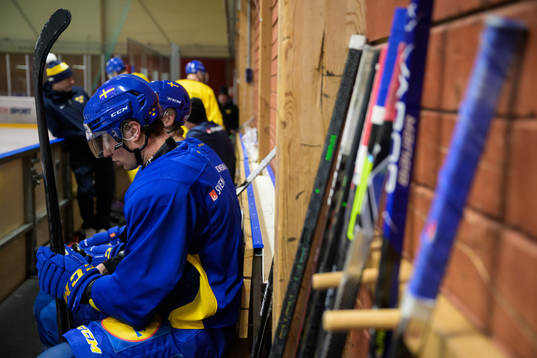 Daniel Torgersson of the Swedish under-20 national ice