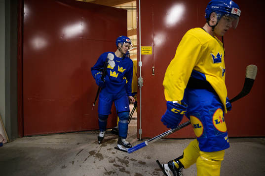 William Eklund and Zion Nybeck of the Swedish under-20