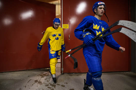 Joel Nyström and William Eklund of the Swedish under-20