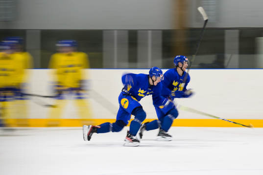 Albert Sjöberg and William Eklund of the Swedish under-20