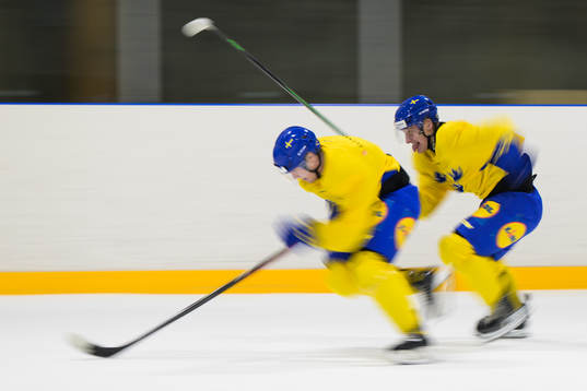 Zion Nybeck and Oskar Magnusson of the Swedish under-20