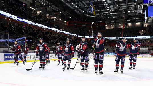 Linköping spelare jublar