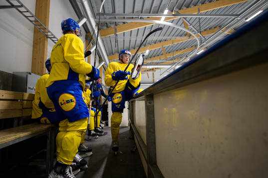 Måns Forsfjäll of the Swedish under-20 national ice