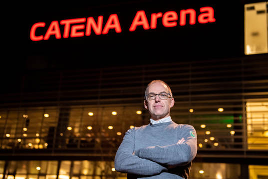 Club director Daniel Koch of Rögle  poses for a portrait
