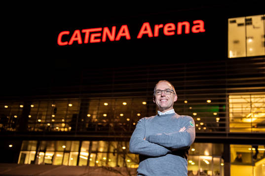 Club director Daniel Koch of Rögle  poses for a portrait