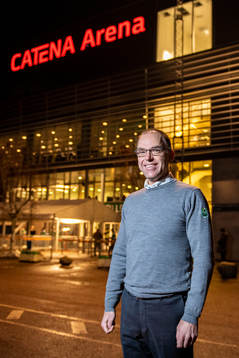 Club director Daniel Koch of Rögle  poses for a portrait