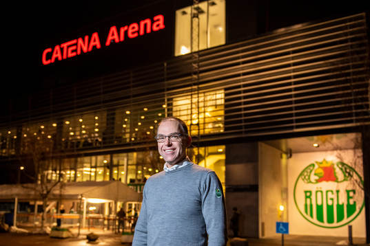 Club director Daniel Koch of Rögle  poses for a portrait