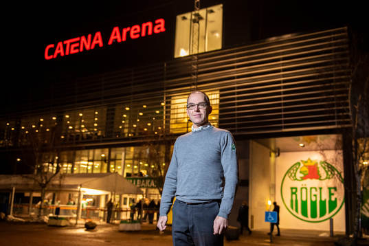 Club director Daniel Koch of Rögle  poses for a portrait