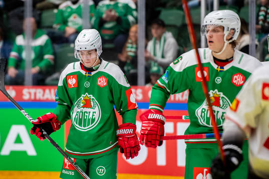 Samuel Johannesson of Rögle looks dejected