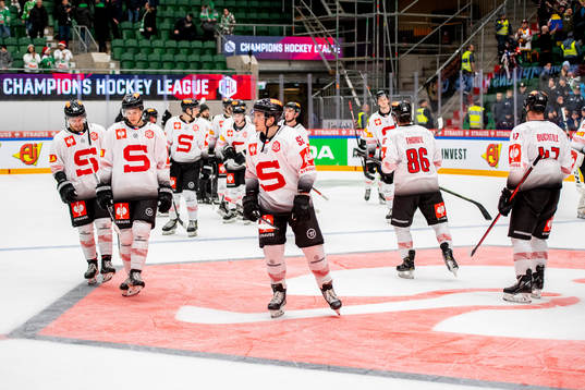 Players of Sparta Prag looks dejected