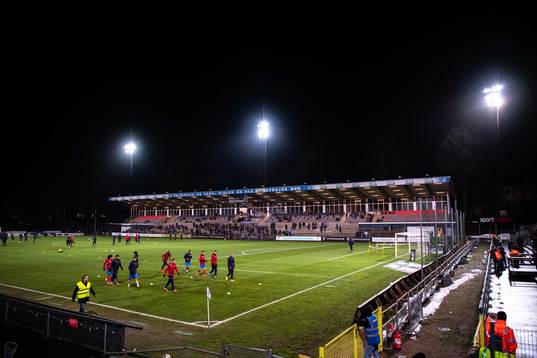 Helsingborgs spelare värmer upp