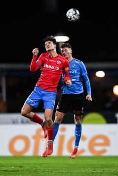 Helsingborgs Assad Al Hamlawi och Halmstads Samuel Kroon