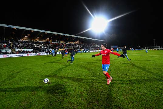 Helsingborgs Brandur Hendriksson Olsen jublar