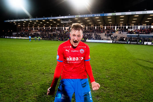 Helsingborgs Rasmus Karjalainen jublar