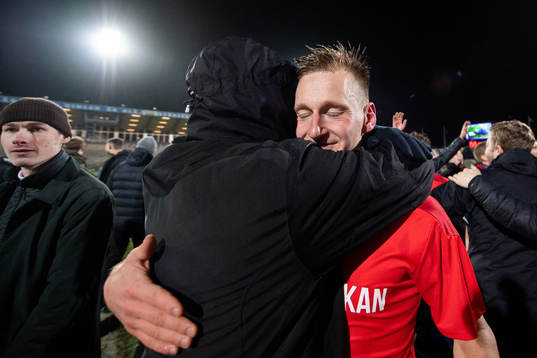Helsingborgs Rasmus Karjalainen jublar