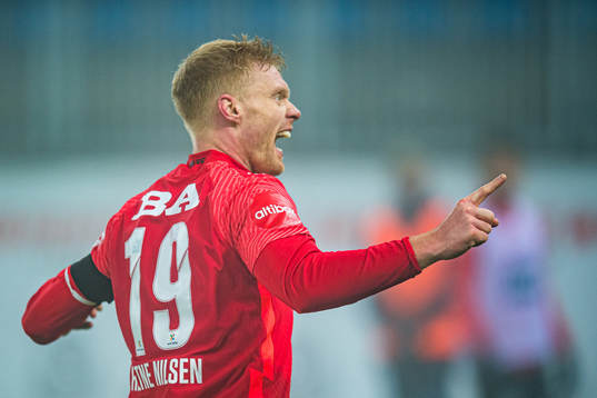 Sivert Heltne Nilsen of Brann celebrates