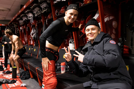 Moras Igor Larionov och Nils Thomasson