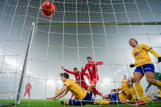 Sivert Heltne Nilsen of Brann celebrates