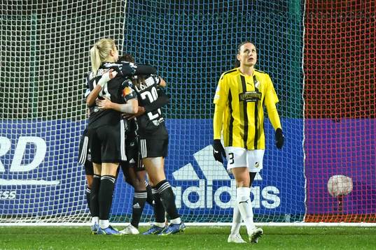 Ada HEGERBERG of Lyon and Delphine CASCARINO of Lyon