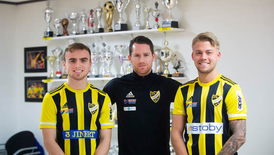 IFK Hässleholms nyförvärv Jens Lynard och Ludvig Hegdal