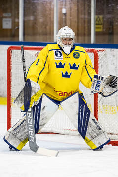 Sverige U18 målvakt Gustav Albihn