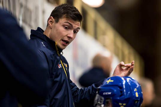 Assisterande coach Max Bolin Sverige U19