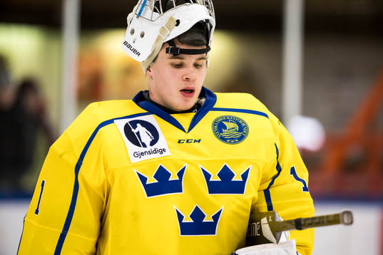 Sverige U18 målvakt Gustav Albihn
