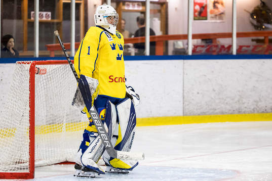 Sverige U18 målvakt Gustav Albihn