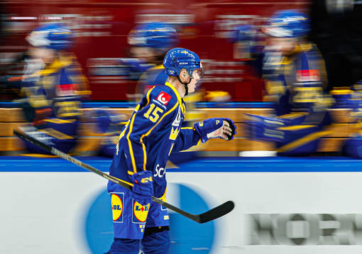 Gustav Rydahl of Sweden celebrates