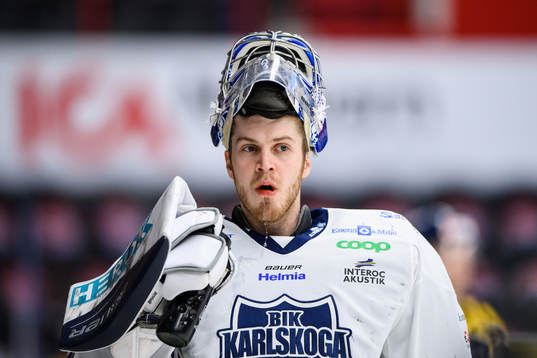 Karlskogas målvakt Marcus Hellgren Smed