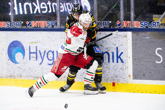 Moras Kalle Miketinac och Västerås Niklas Rigelius