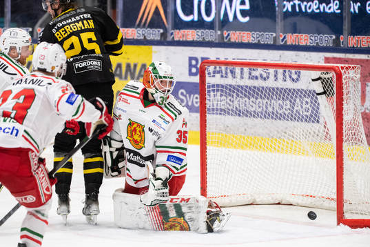 Moras målvakt Matteus Ward deppar