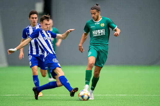 Göteborgs Tim van Assema och Hammarbys Elias René Rautanen