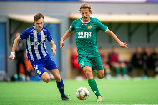 Göteborgs Tim van Assema och Hammarbys Markus Karlsson
